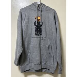 The Dirt Label TDL Men's Black Panther Bear Gray Pullover Hoodie - Size XL